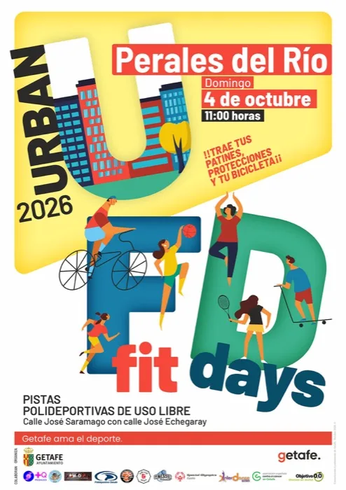 Cartel de Urban Fit Days 2026 en Perales del Río, domingo 4 de octubre a las 11:00